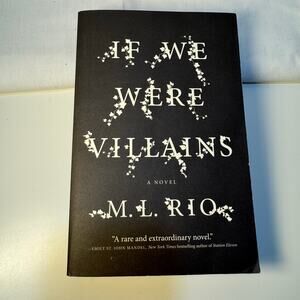 If We Were Villains by M. L. Rio Black Paperback Small Front Crease Mark